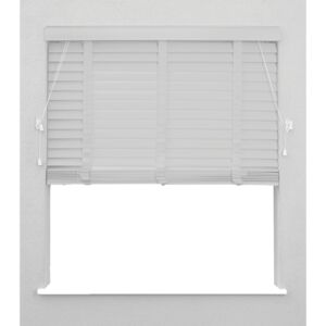 Micasa Easy to Use High Quality Fauxwood Venetian Blind for Window White 150 x 180cm